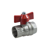 KMP - Ball valve with butterfly handle