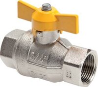 KMPNK - Ball valve for gas with butterfly handle