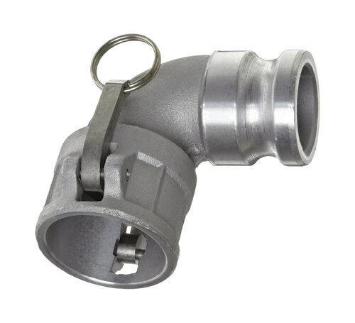 ALAD90 - Camlock male / female elbow, aluminium