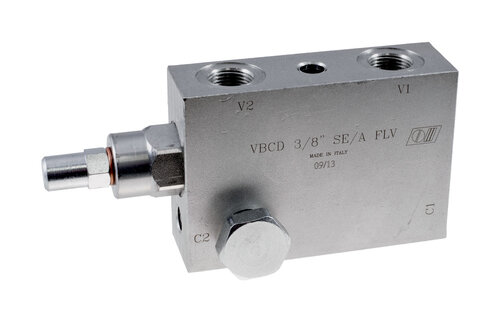 KLVYBP - Kuormanlaskuventtiili banjomalli yksipuolinen