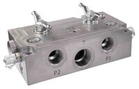 PAVK2G - Forrest truck hydraulic pump protection block for twin pump