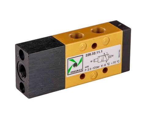 3/2 paineilmaohjattu venttiili jousipalautteinen 1/8