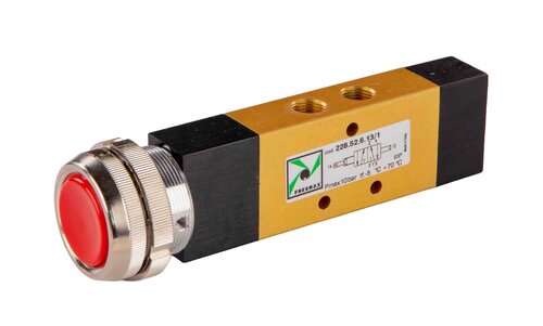 5/2 valve 2-position push button 1/8