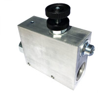 PVETR - 3-way flow control valve with check valve