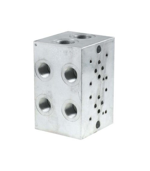 NK-EM253 - Pohjalevy NK6 Cetop 3, venttiilit rinnan, teräs