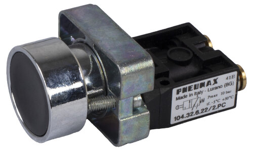 3/2 venttiili painonappi musta Ø4 Pneumax