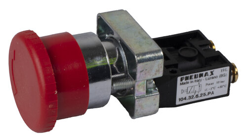 3/2 valve emergency stop Ø4 Pneumax